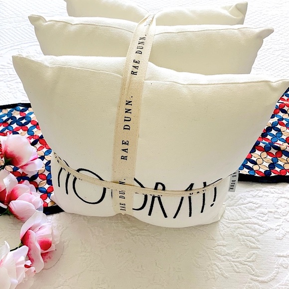 NWT RAE DUNN 12” Pillow Set 3 Hip Hop Hooray DECOR - Picture 12 of 12